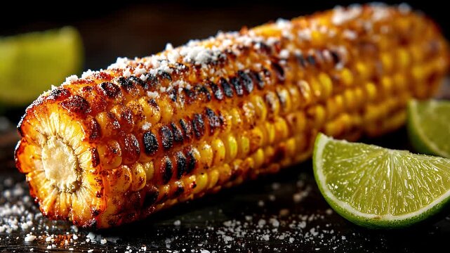 Grilled Corn on the Cob with Lime and Cheese, corn, corn on the cob, grilled corn