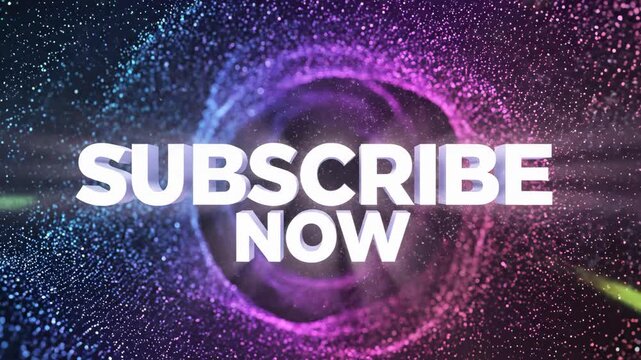 Subscribe now button on purple background.