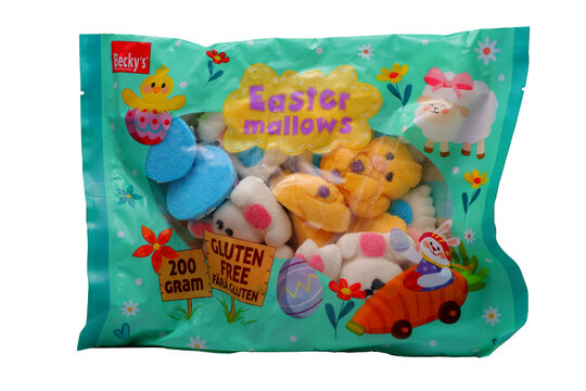 Paquet de petites guimauves de P&acirc;ques de chez Becky 's