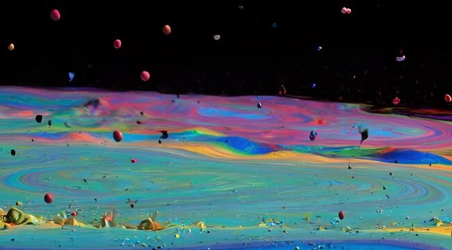 abstract background with watercolor splashes