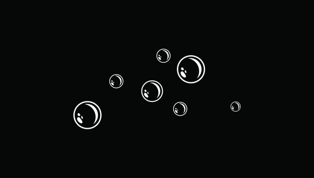 Water bubbles abstract background floating circle elements liquid texture underwater effect vector illustration design element