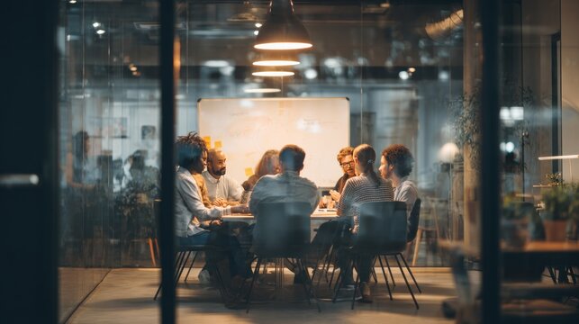 Business team meeting in conference room