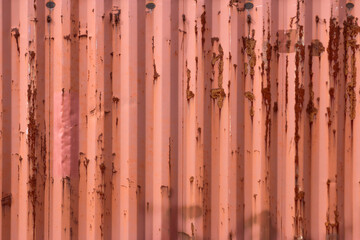 Detail Wand eines Schiffscontainers © Martina Berg