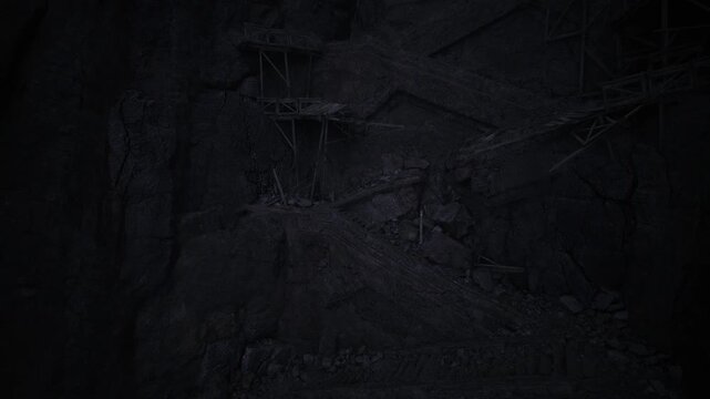 ancient ritual cavern lit faintly, stone pillars with carved symbols, dusty floor and eerie blue haze suggesting secret ceremonies and mystical atmosphere.