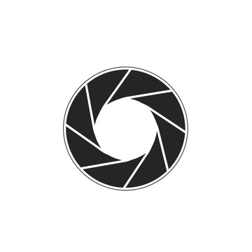 Camera shutter icon graphic design.
