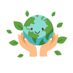 Fototapeta premium World environment day banner. Vector illustrations for graphic and web design, business presentation, marketing and print material.Earth day 