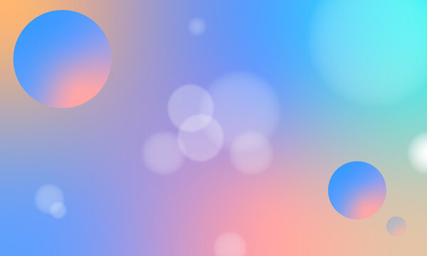 Light blue,purple pastel colored gradient background with circles.Abstract spring season blurry vector texture. Nature gradient background with bubbles. Vector soft background.