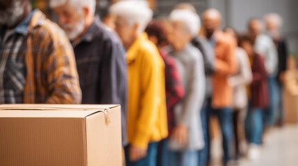 Fototapeta premium Food Bank Line