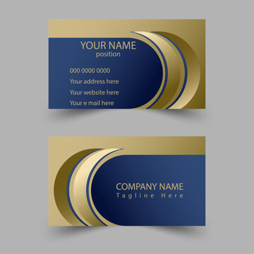 Modern business card - creative and clean business card template. Stylish  elegant business card design. Designed for business and corporate concept. 
