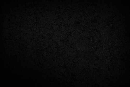 Black Textured Background With Subtle Grunge Pattern For Dark Moody Design And Backdrop