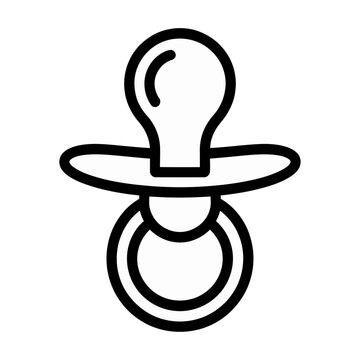 Vector of a baby pacifier for infants