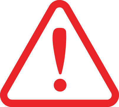Warning sign with exclamation mar