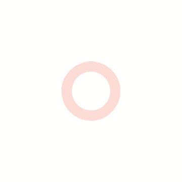 Light Pink Doughnut Style Circle
