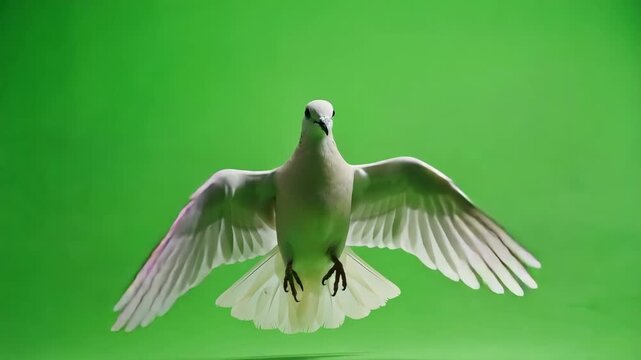 white dove flying