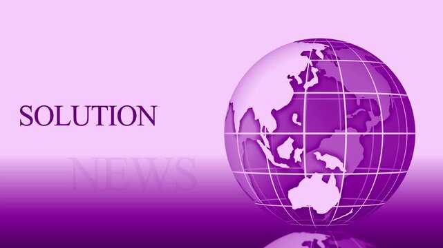 Orange stylized with gridlines earth map animation background