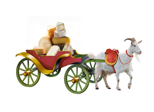 fromage, cr&egrave;me, cal&egrave;che, ch&egrave;vre, mill&eacute;sime, march&eacute;, transport, antique, carrosse, carriole