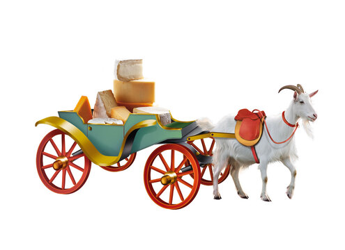 fromage, cr&egrave;me, cal&egrave;che, ch&egrave;vre, mill&eacute;sime, march&eacute;, transport, antique, carrosse, carriole