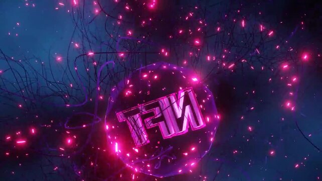 Neon Lit Abstract Backgrounds for VJing and Graphic Design
