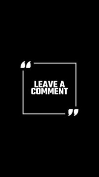 Leave a Comment Animated Motion Graphics Social Media Template Vertical Video for Instagram, Tik Tok and YouTube Shorts White Text on Black Background