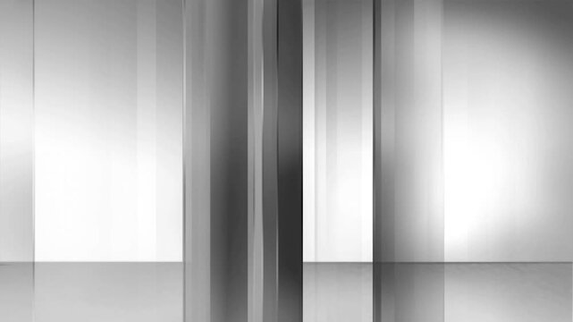 Tint Black And White 3d animation, abstract purple background with ripple effect. Waving metallic foil ribbons