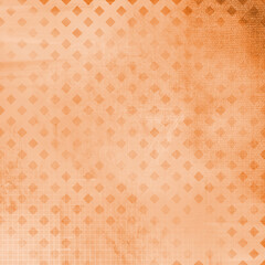 Abstract textured background with soft orange tones and subtle diamond pattern. Artistic grunge surface perfect for backgrounds, posters, vintage design and creative projects.