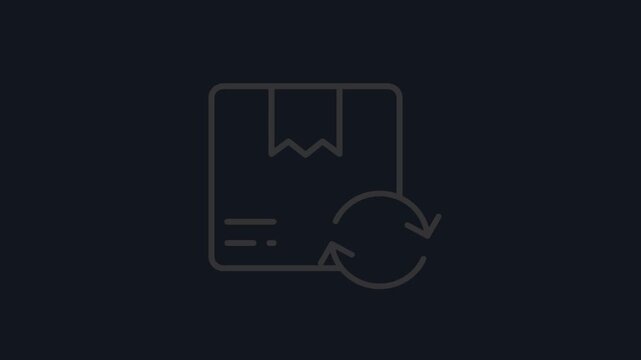 Delivery icons line animation