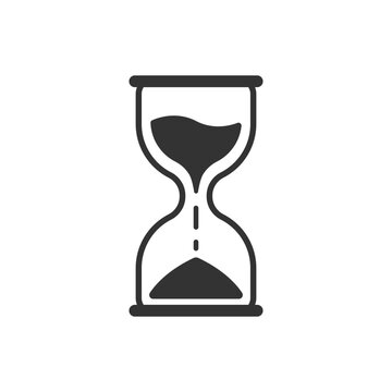 Vector Simple Isolated Hourglass Icon