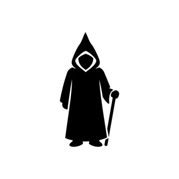 Medieval Monk Hooded Robe Icon