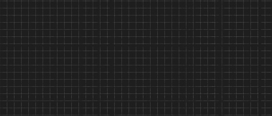 Fototapeta premium Black background in white texture grid, Geometric pattern of squares thin texture line notebook, Background in grid graph paper