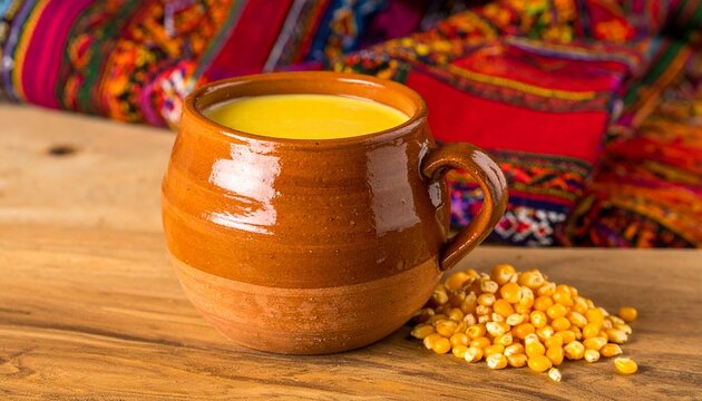 Peruvian Chicha de Jora Corn Fermentation Drink