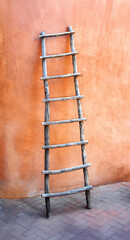 Adobe Wall and Wooden Ladder © Bonita