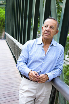 Older man with a youthful and energetic appearance