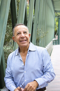 Older man with a youthful and energetic appearance