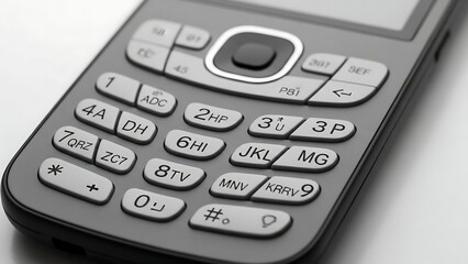 Obraz premium Close-up of a Mobile Phone Keypad.