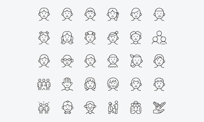 Obraz premium Child Care Icon Set. Containing parenting, baby care, feeding, hygiene, and medical icons. Perfect for family health apps, daycare services.vector illustration