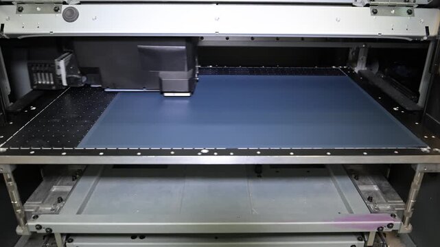 Souvenir printer in progress. The electromechanical pen and souvenir printing machine works by moving the print head