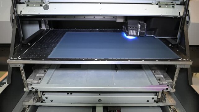 Souvenir printer in progress. The electromechanical pen and souvenir printing machine works by moving the print head