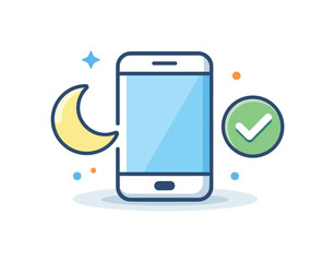 Digital focus mode and distraction reduction in a modern productivity workflow where professionals manage attention and maintain deep concentration during important tasks, a simple