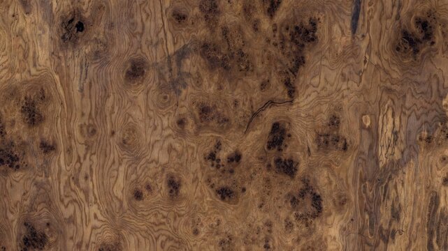 Intricate Seamless Walnut Burl Wood Texture with Organic Swirling Grain