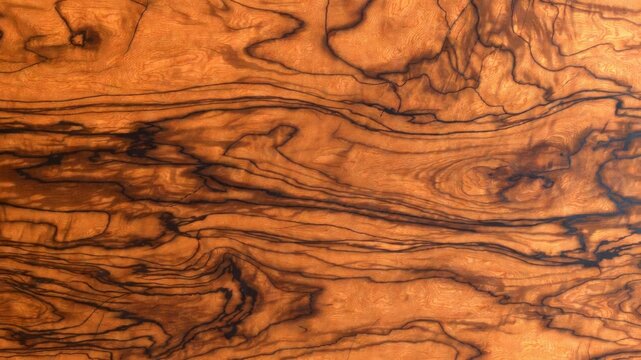 Seamless Cocobolo Wood Texture with Rich Orange Brown Grain and Dramatic Streaks