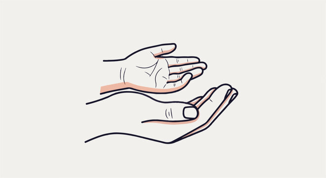 Two open hands in a gesture of giving or receiving.