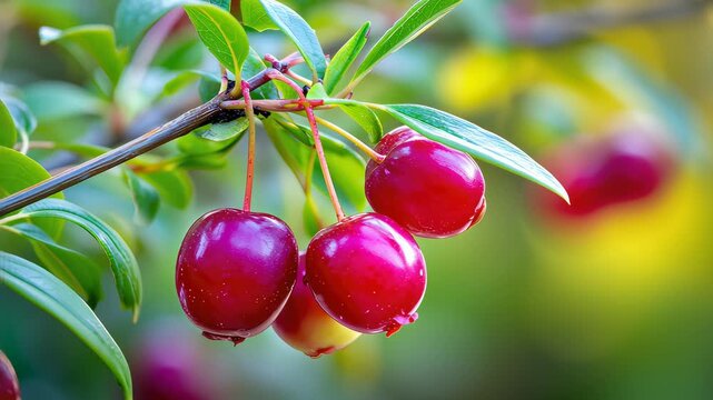 Lingonberries Growing in a Garden During Summer