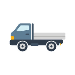 Fototapeta premium Flatbed Truck for Transportation of Goods