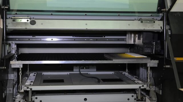 Souvenir printer in progress. The electromechanical pen and souvenir printing machine works by moving the print head