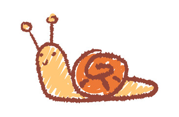 Chalk snail nursery wall art © wooster