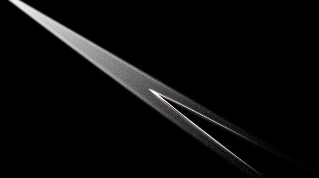 Light beam and spotlight illuminating a dark surface for dramatic effect product photography showcasing sleek design with metallic object reflecting bright light in studio setting Contrast shadow and