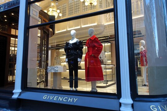 The Givenchy luxury fashion and fragrance boutique is located at 165 New Bond Street, Mayfair, London