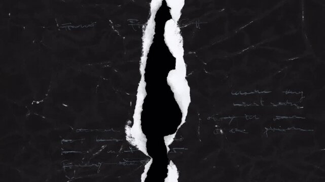 Abstract Black Texture with Vertical Torn Paper Effect and Subtle Scratches.