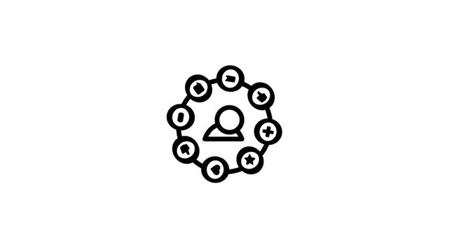 Animated Social Media Icons for Mobile Apps, Websites, Interface
