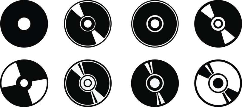 A collection of CD icons 